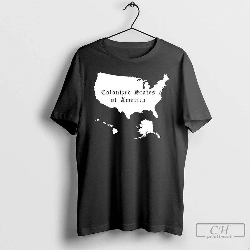 Classic Colonized States Of America Map T Shirts