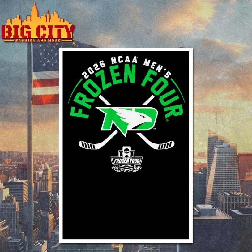 North Dakota Men’s Hockey 2026 Frozen Four Tournament Shirt