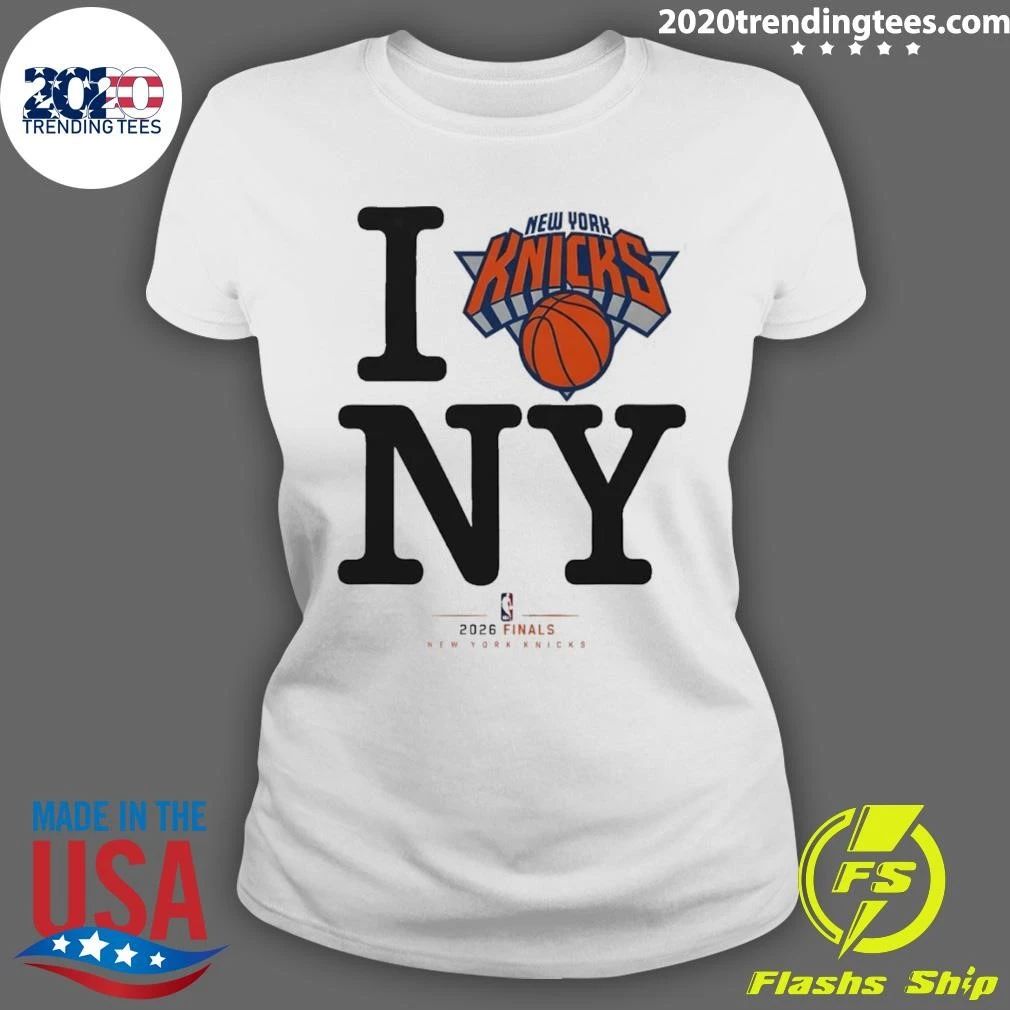 New York Knicks Basketball I Love Ny 2026 Finals Logo Shirt