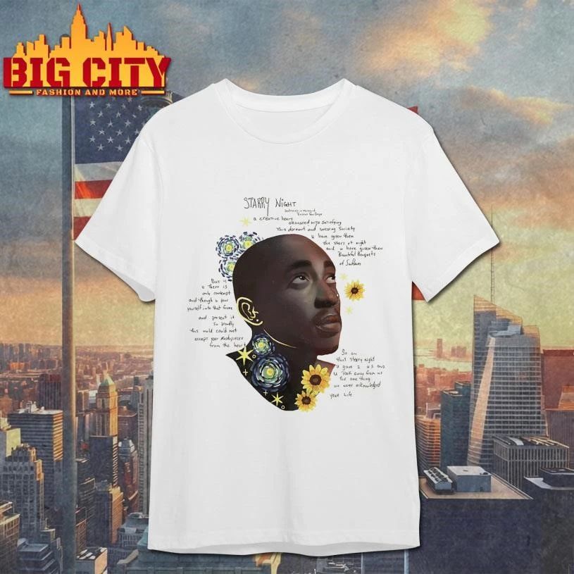 2Pac Starry Night Beige Legend Shirt