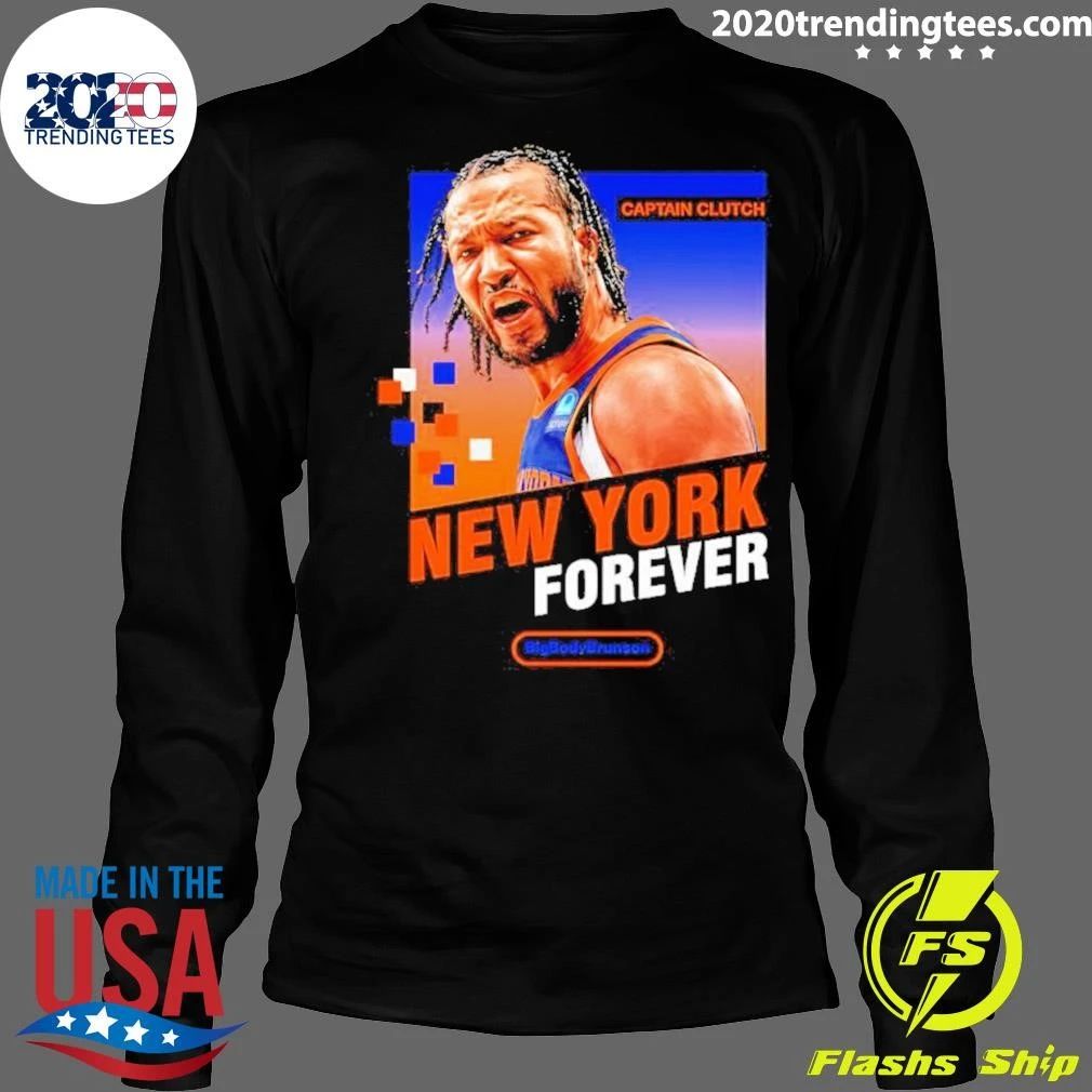 Jalen Brunson New York Knicks Captain Clutch New York Forever Shirt