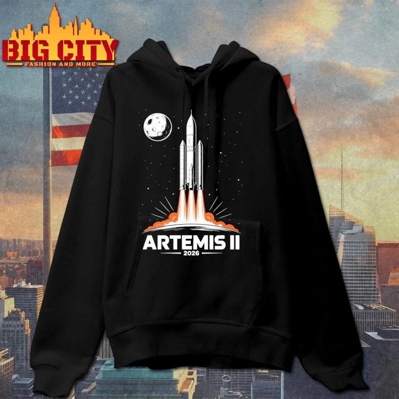Artemis II 2026 Launch To The Moon Space Shirt