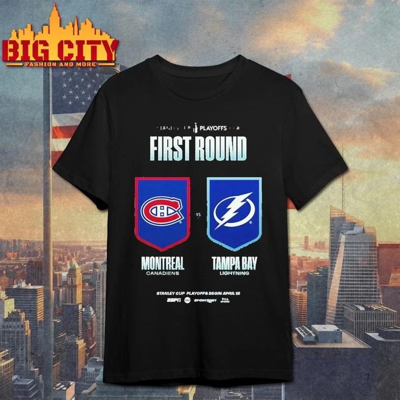 Montreal Canadiens Vs Tampa Bay Lightning NHL Stanley Cup Playoffs 2026 First Round Shirt