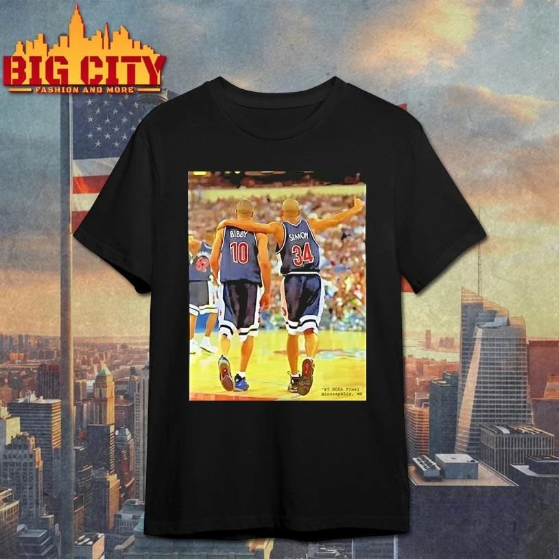 Arizona Wildcats Ncaa Championship Mike Bibby Miles Simon Final Four 1997 Vintage Retro Shirt