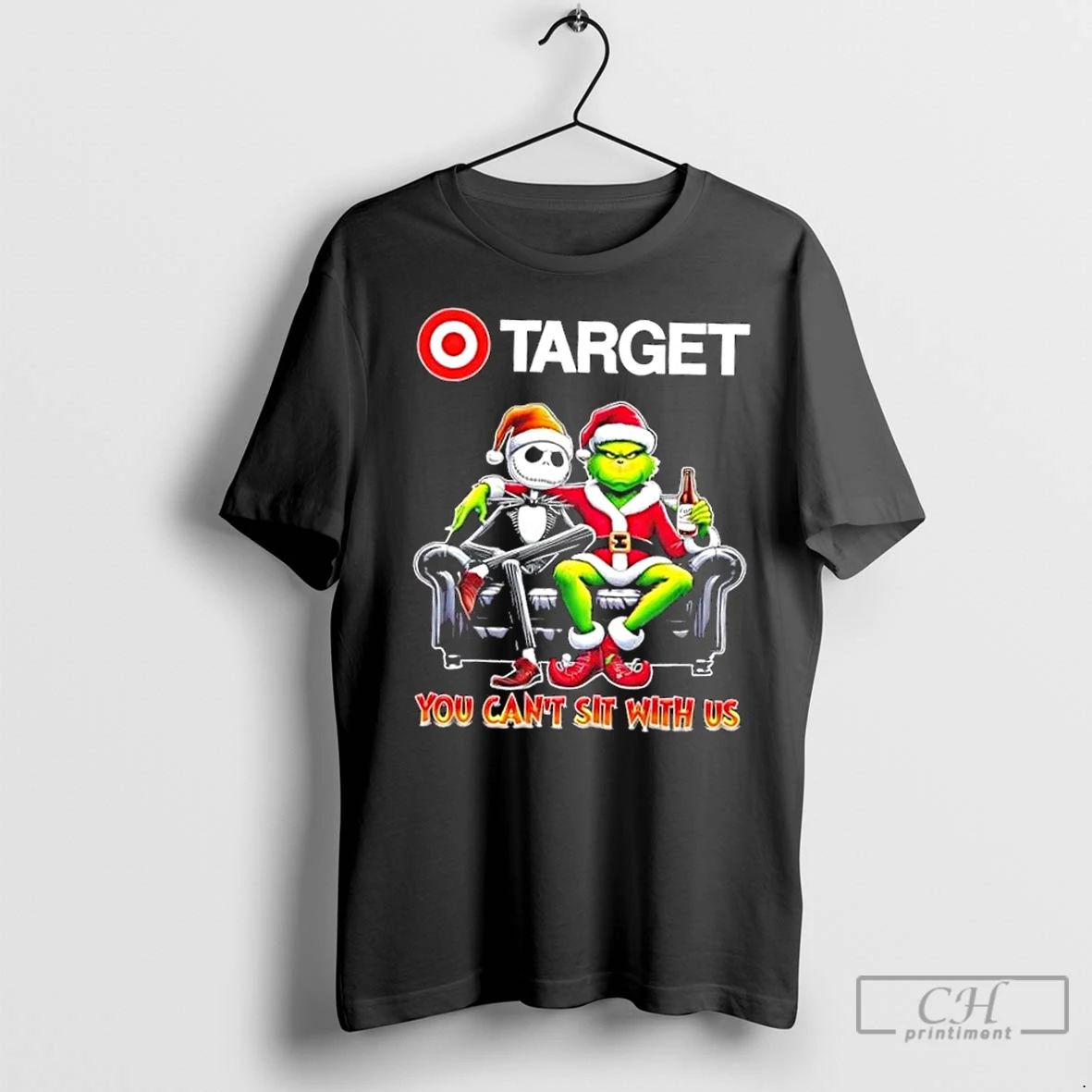 Classic Target X Grinch And Jack Skellington Happy Hallothankmas You Cant Sit With Us