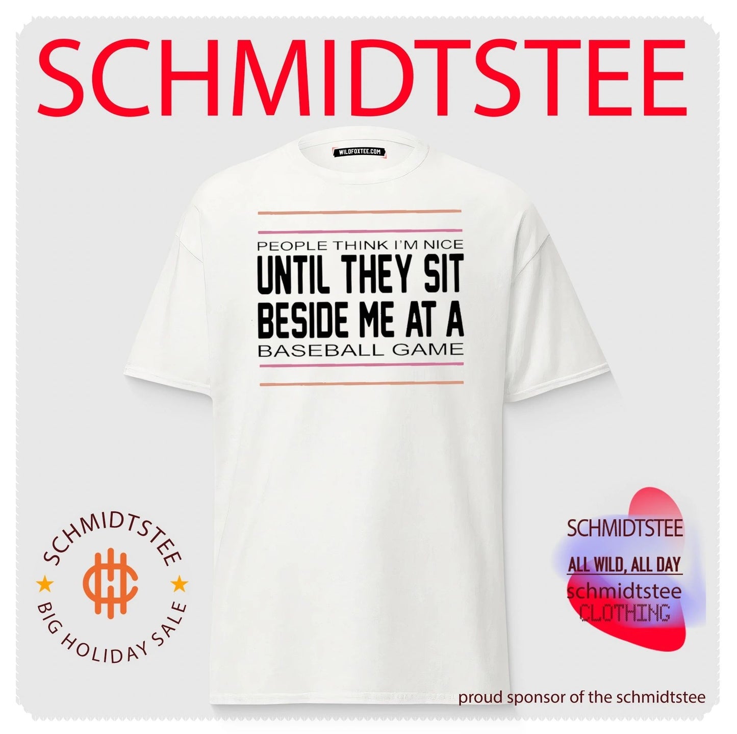 People Think I Am Nice Until They Sit Beside Me at a Baseball Game shirt