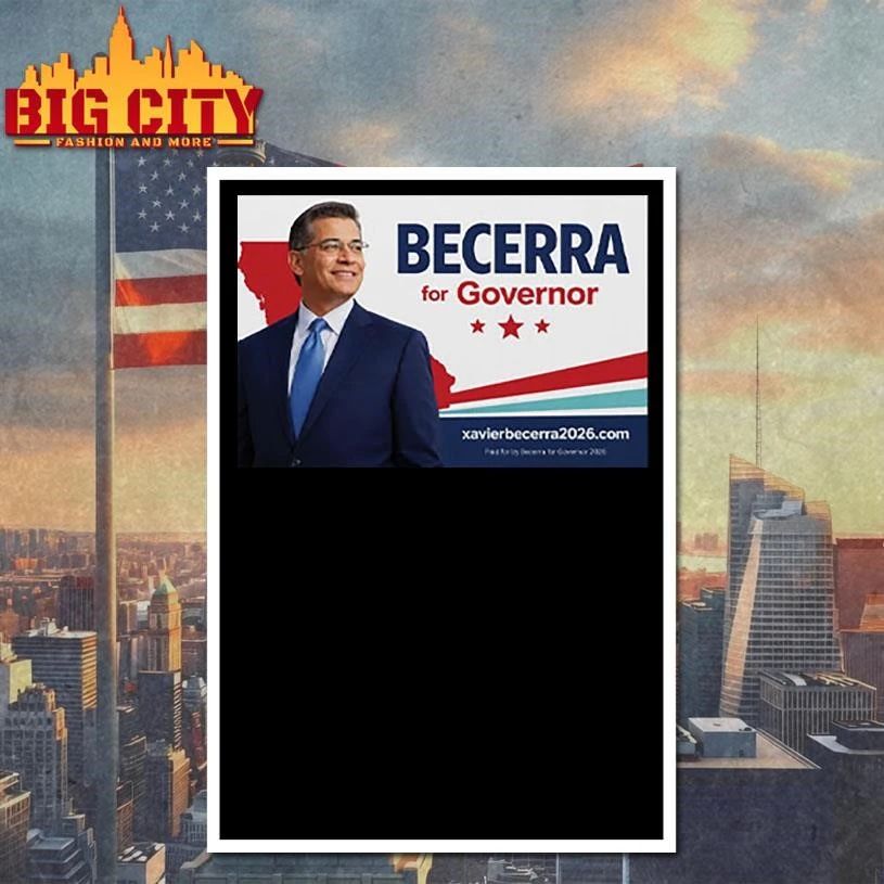 Vote Xavier Becerra 2026 Governor California Political Campaign Shirt