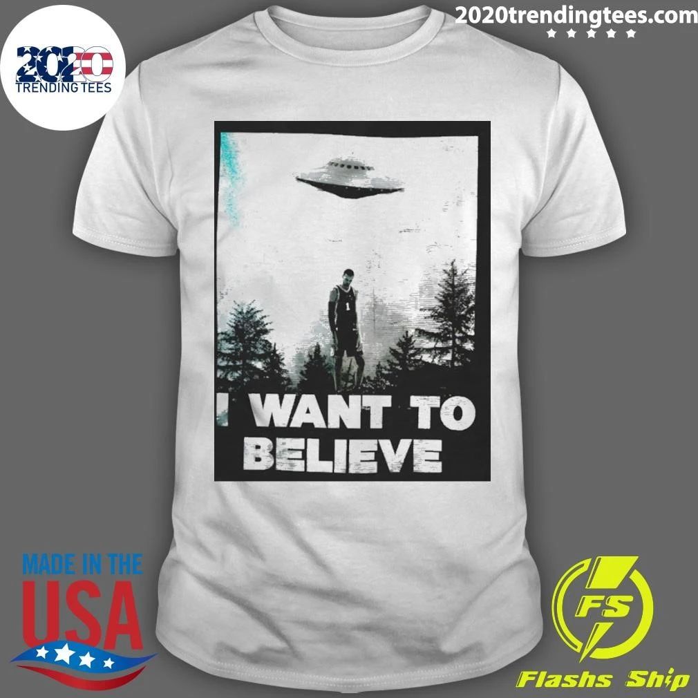 Ufo San Antonio Spurs Basketball I Want To Believe Vintage Shirt