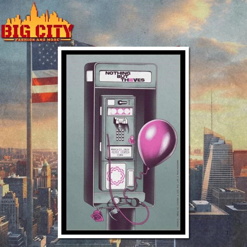 Nothing But Thieves March 31 2026 In Mexico City, Mexico Tour Poster Shirt