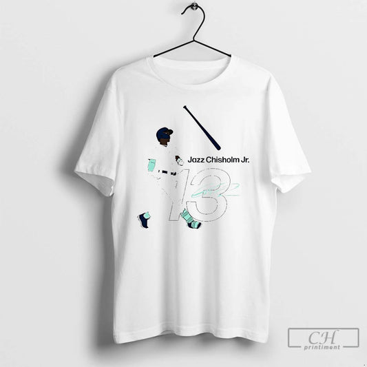 Classic Jazz Chisholm Jr 13 Jazz Bat Flip New York Yankees Signature T Shirts