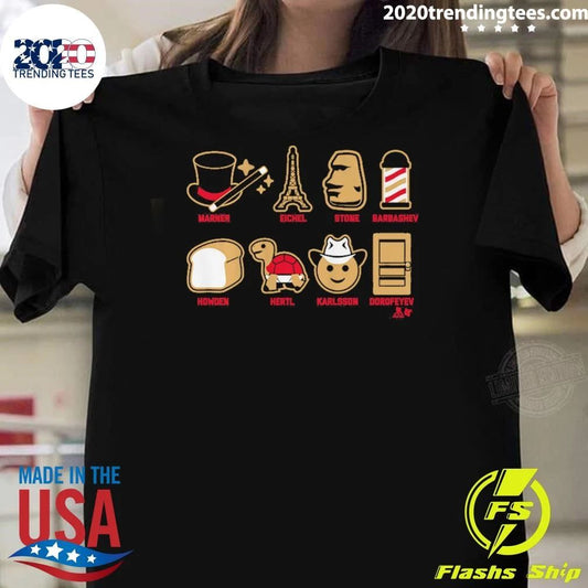 Vegas Hockey Emoji Stars 2026 Tee Shirt