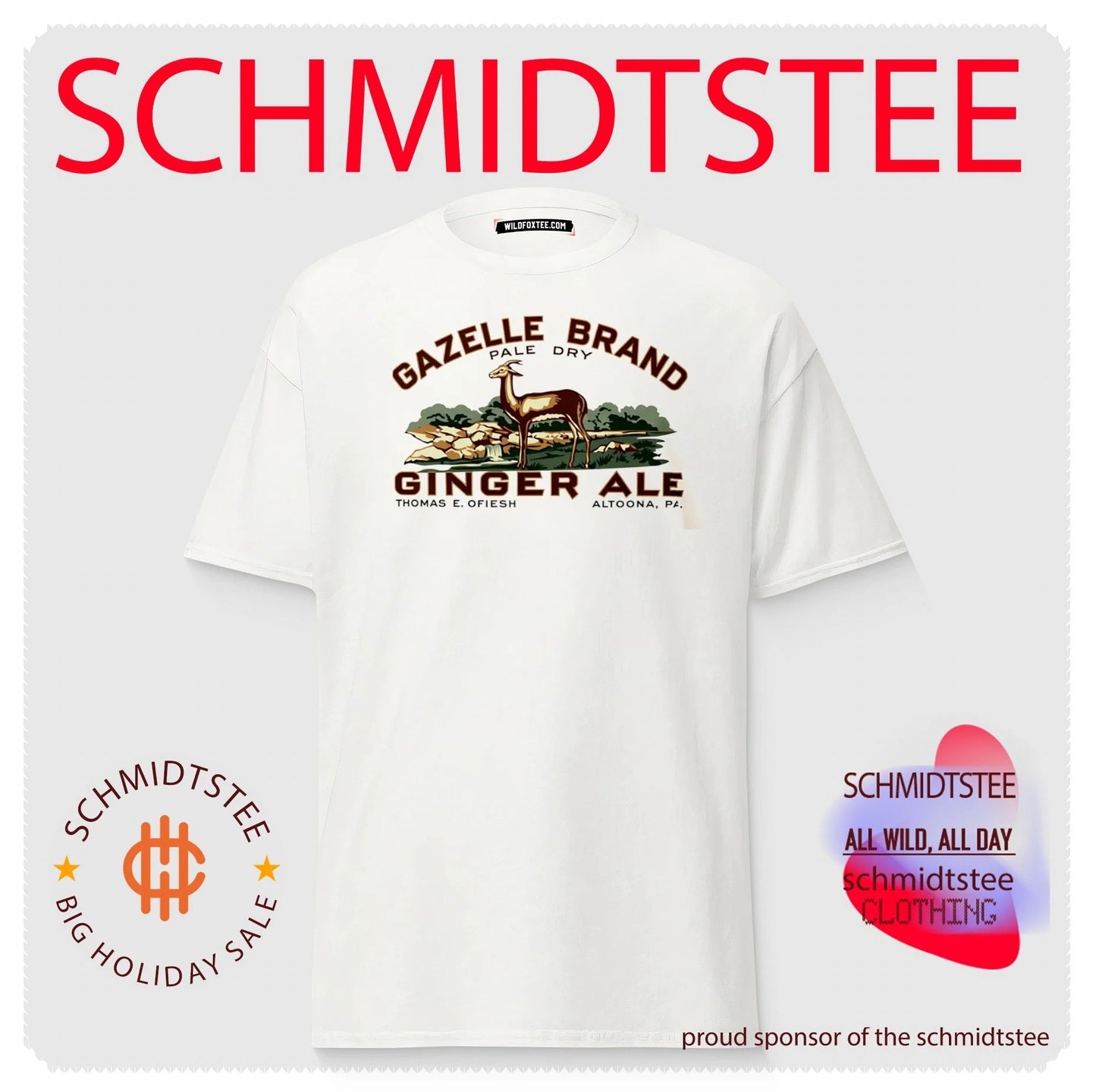 Gazelle Brand Pale Dry Ginger Ale Thomas E Ofiesh Altoona PA shirt