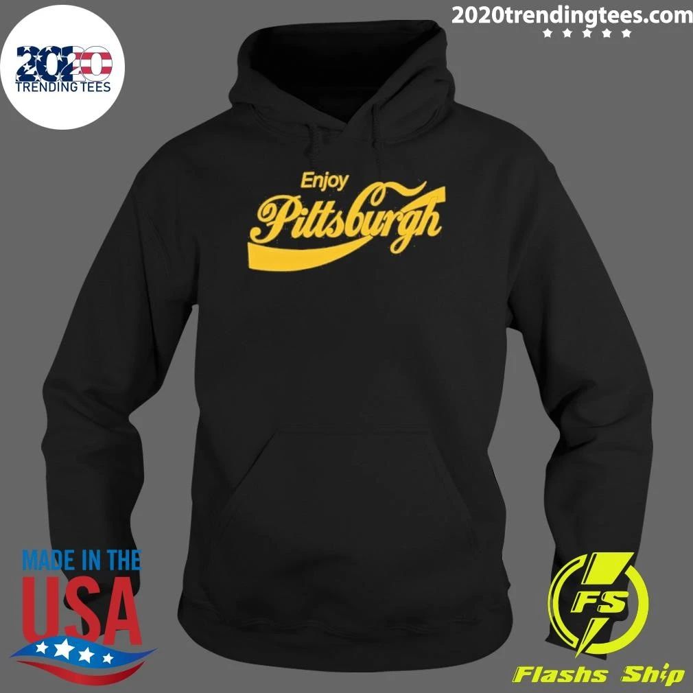 Enjoy Pittsburgh Coca-cola Parody Logo Shirt