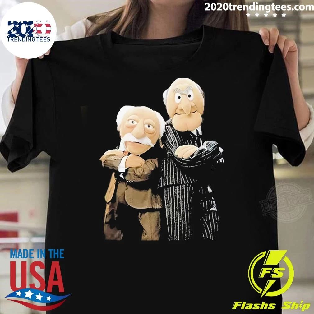 The Muppet Show Statler and Waldorf Black Shirt
