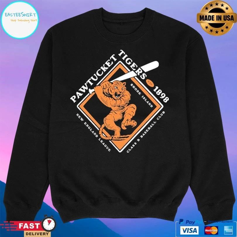 Pawtucket Tigers Est 1898 Rhode Island New England League Class B Baseball Club T-shirts