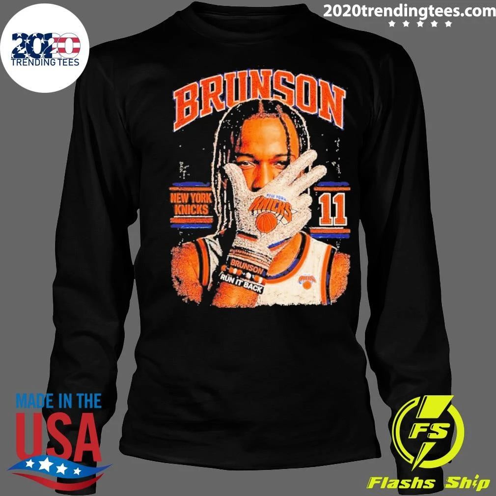 Jalen Brunson New York Knicks Basketball Player Jersey 11 Run It Back Shirt
