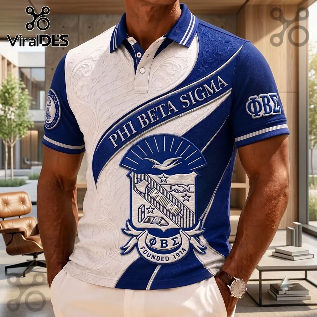 Phi Beta Sigma 1914 Heritage Polo Shirt
