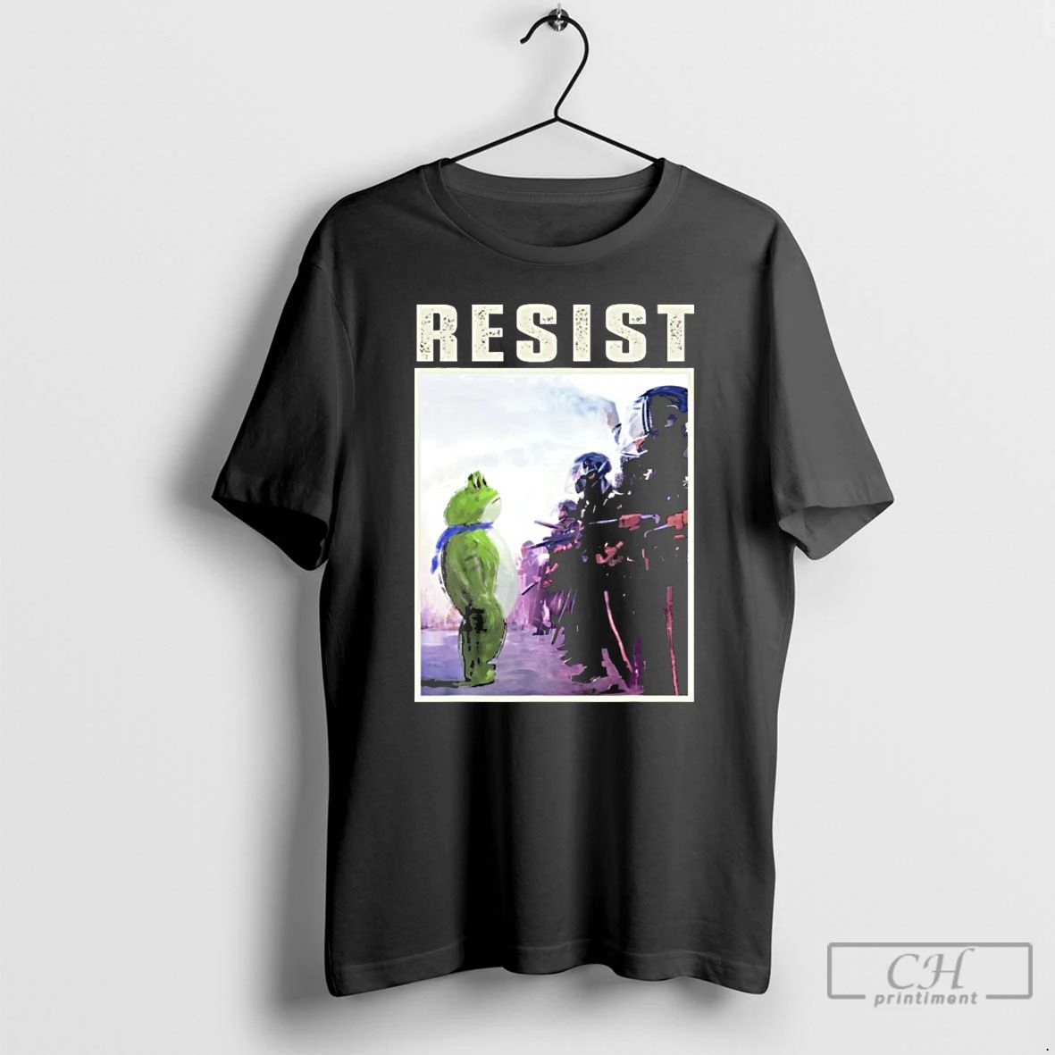 Classic Portland 2025 Resist Portland Frog Protest Art T Shirts