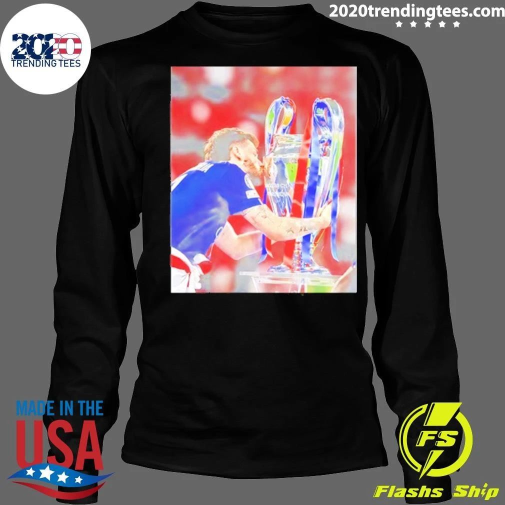 Khvicha Kvaratskhelia Psg Kiss Love Trophy Shirt