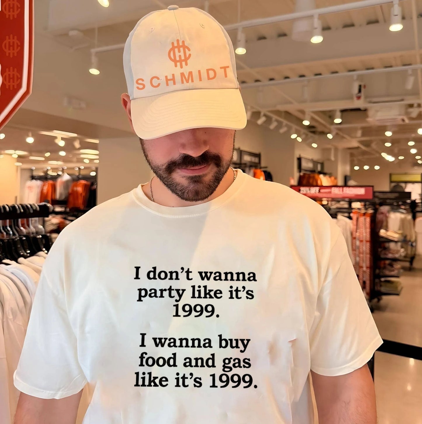 I don’t wanna party like it’s 1999 I wanna buy food and gas like it’s 1999 shirt