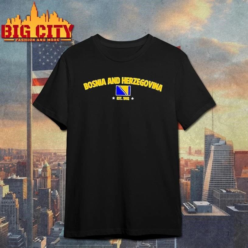 Bosnia And Herzegovina Road To World Cup Est 1992 Flag Shirt