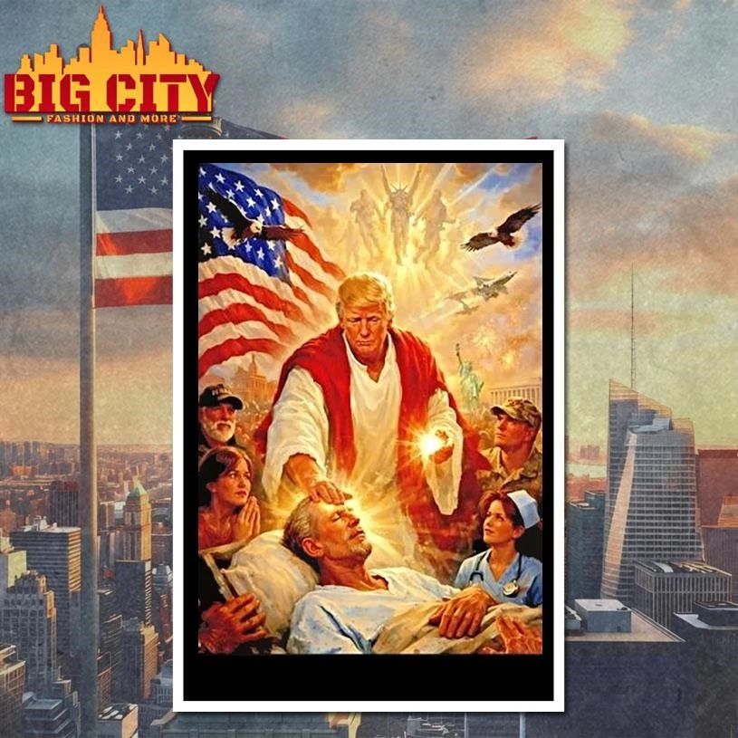 Trump Himself As Jesus Healing The Sick Shirt
