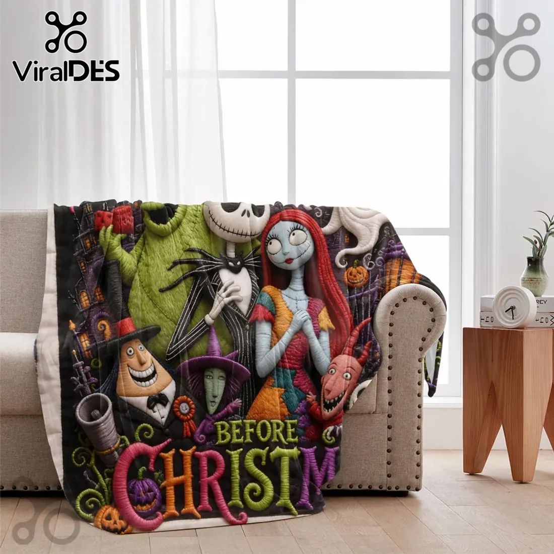 Nightmare Before Christmas Personalized Blanket