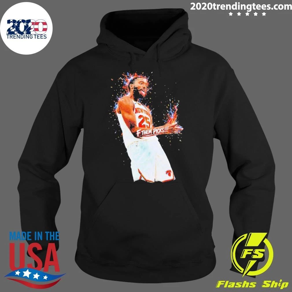 Mikal Bridges New York Knicks Basketball With F Them Picks Print Shirt