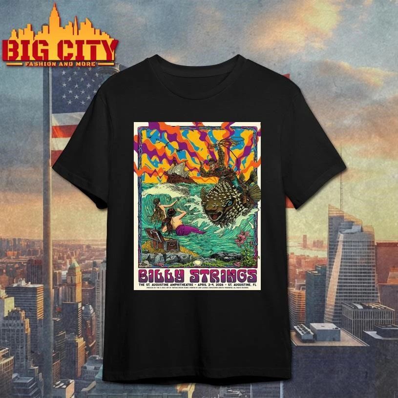 Billy Strings Spring St. Augustine Florida 2026 All Date Gig Poster Shirt