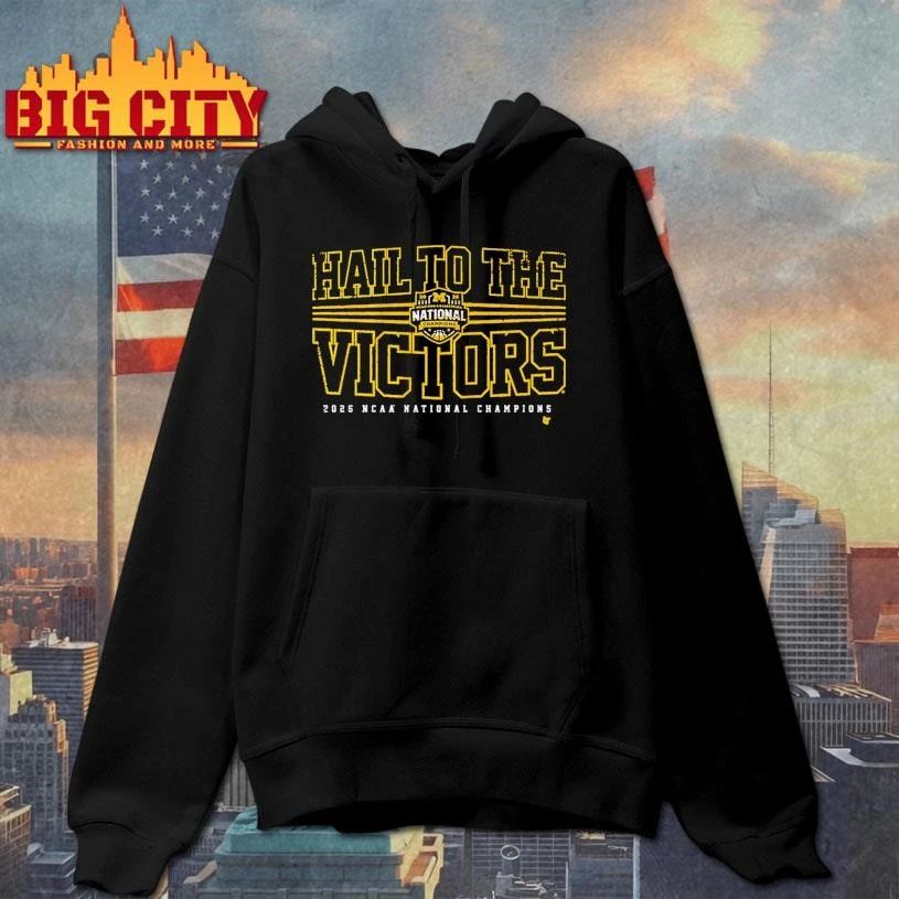Michigan Wolverines MBB 2026 National Champions Hail to the Victors NCAA College Shirt