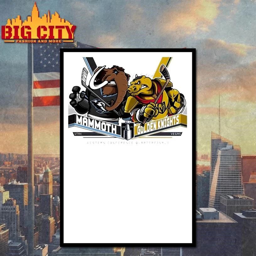 Utah Mammoth Vs Vegas Golden Knights NHL Stanley Cup Playoff 2026 Eastern Conference Quarter Final Mascot Shirt