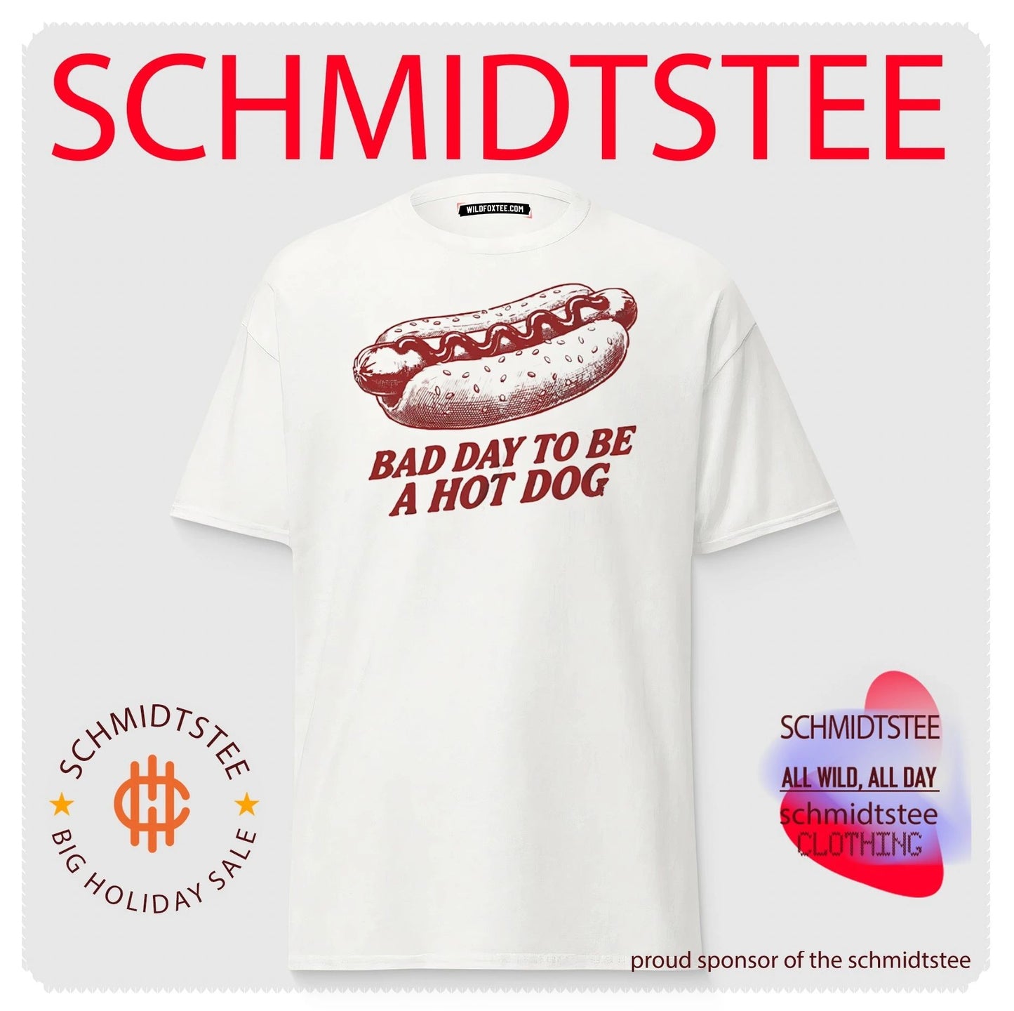 Bad Day to Be a Hot Dog funny food humor shirt