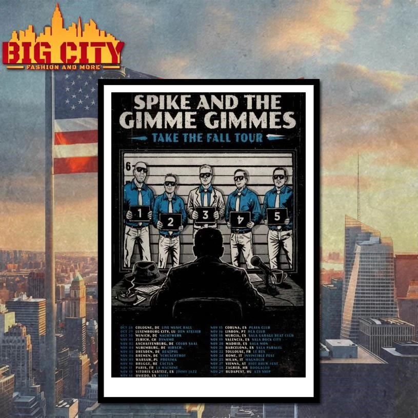 Spike And The Gimme Gimmes Take The Fall Tour 2026 Poster Shirt