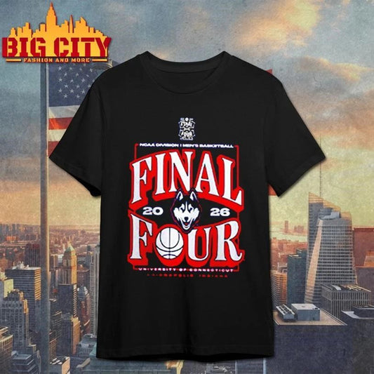 UConn Huskies 2026 NCAA Men’s Basketball Tournament March Madness Final Four College Shirt
