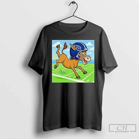 Classic T Rac Mascot Tennessee Titans Football Long Sleve T Shirts