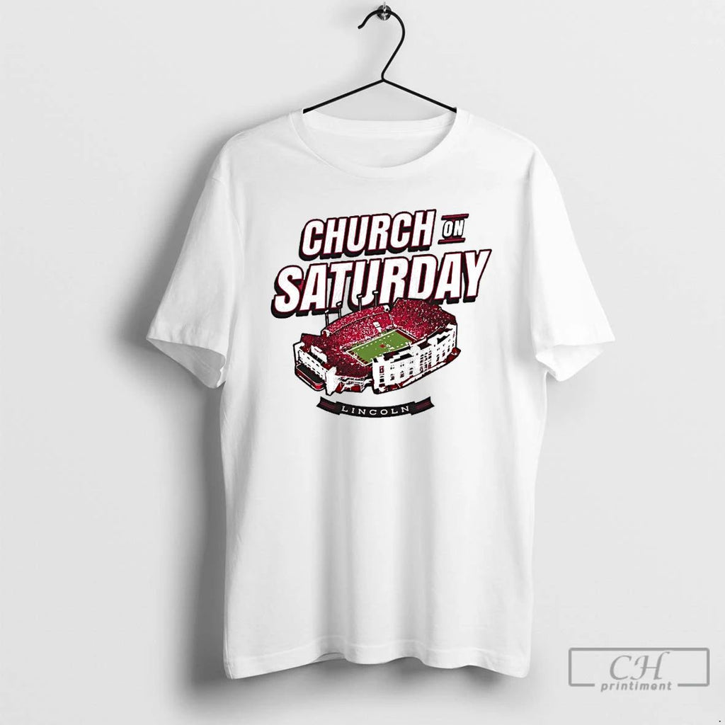 Classic Nebraska Cornhuskers Church On Saturday T Shirts