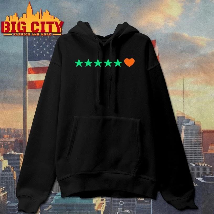 5 Stars And Heart Graphic Shirt