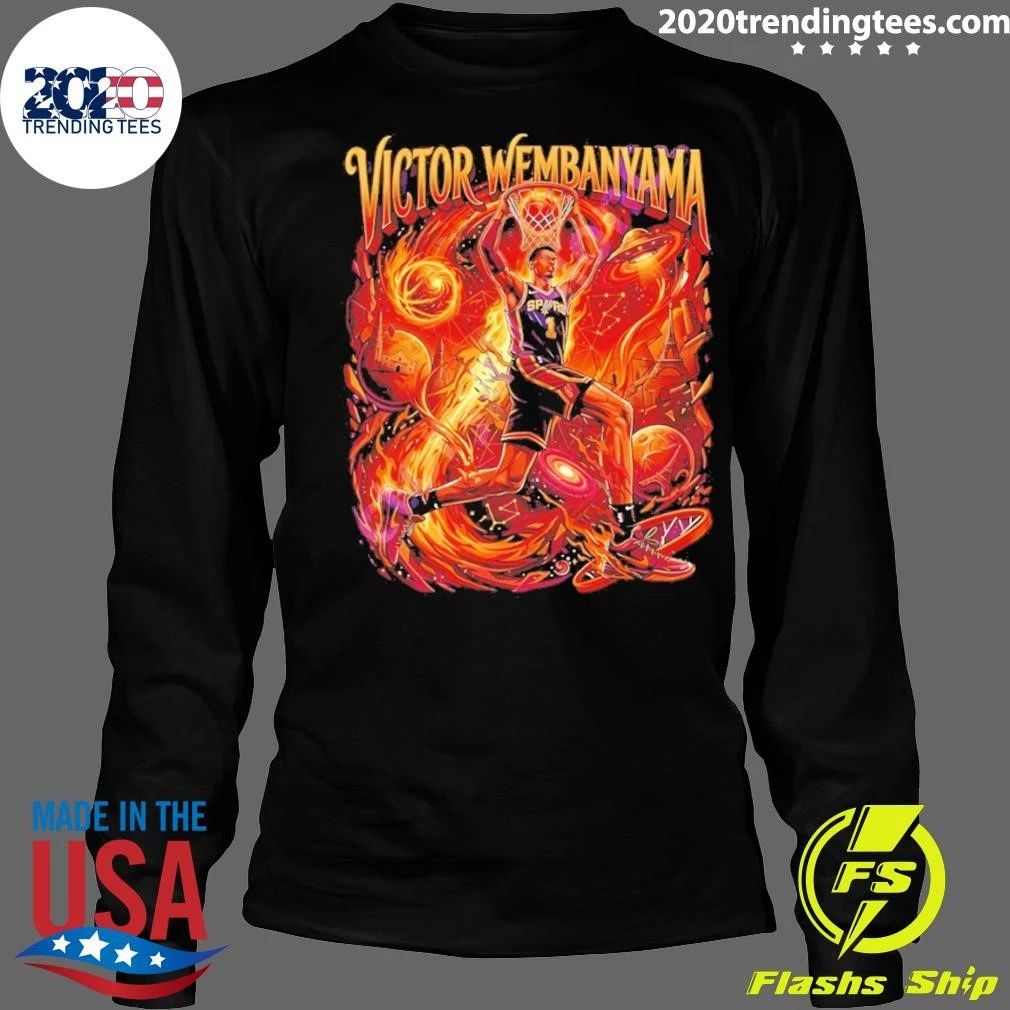 The Alien UFO Space Victor Wembanyama dunk San Antonio Spurs Basketball Vintage Shirt