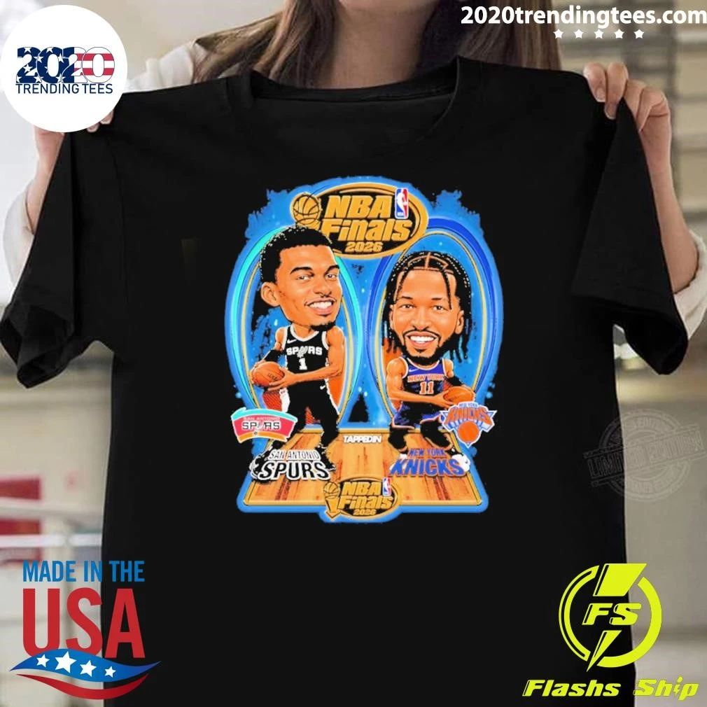 Wembanyama Jalen Brunson Nba Finals 2026 San Antonio Spurs New York Knicks Shirt