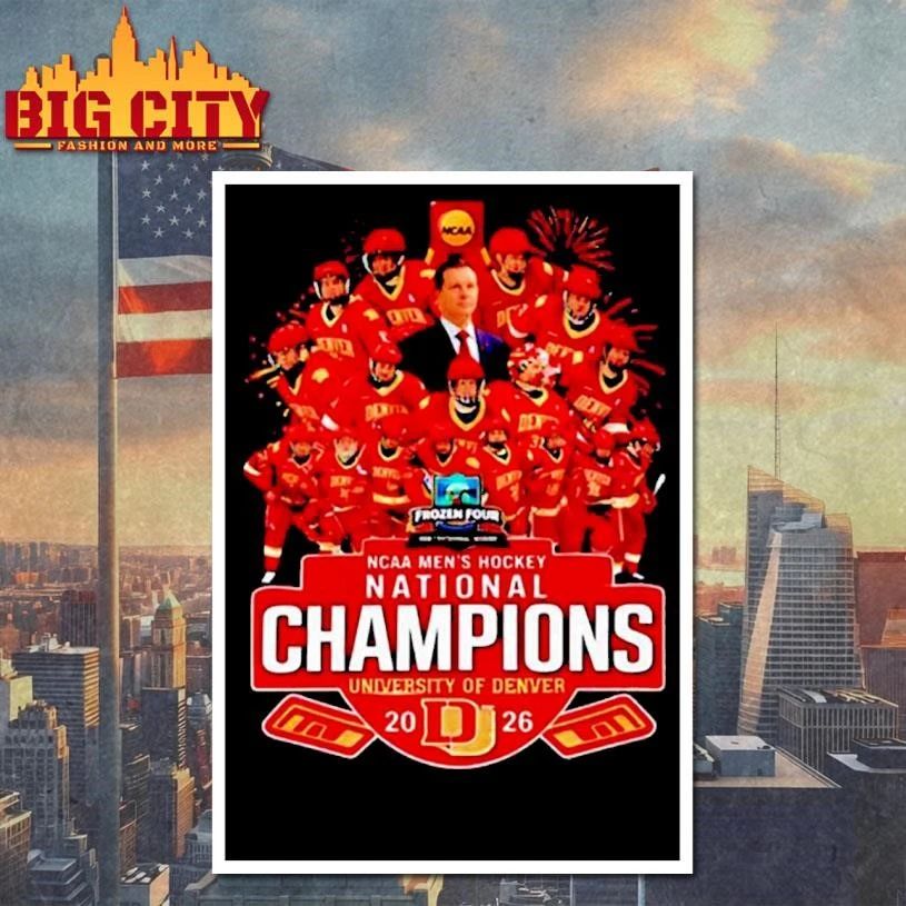 Denver Pioneers Men’s Ice Hockey 10X National Champions all team Shirt