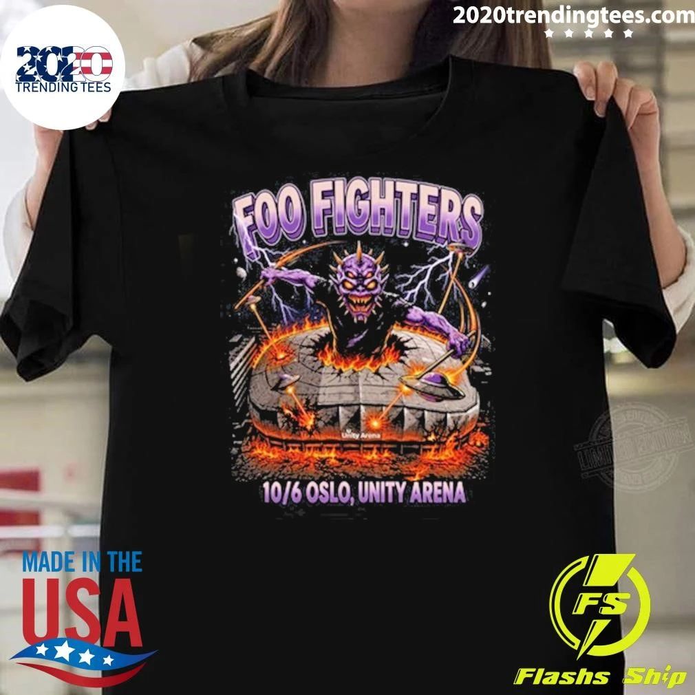Foo Fighters concert Fornebu, Unity Arena June 10, 2026 Tee Shirt