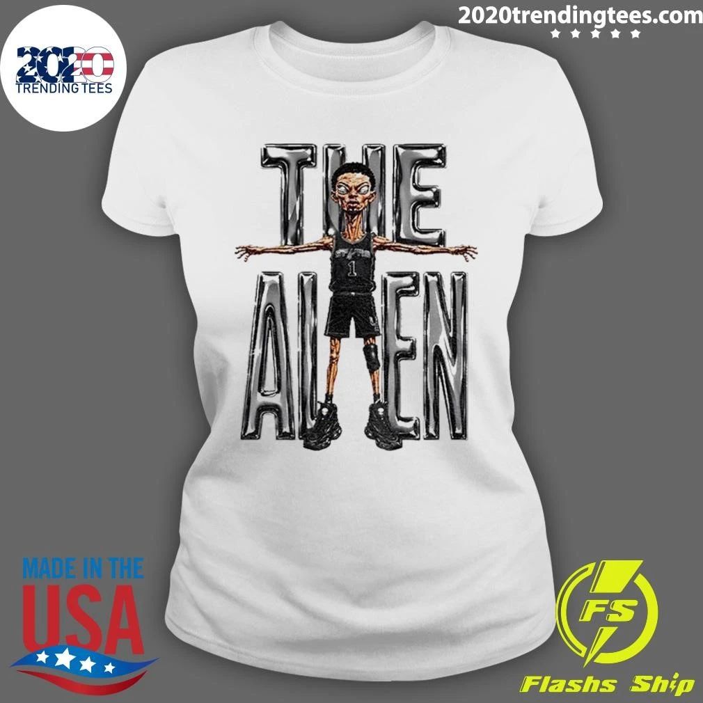 Alien Victor Wembanyama San Antonio Spurs Basketball Wilson Vintage Shirt