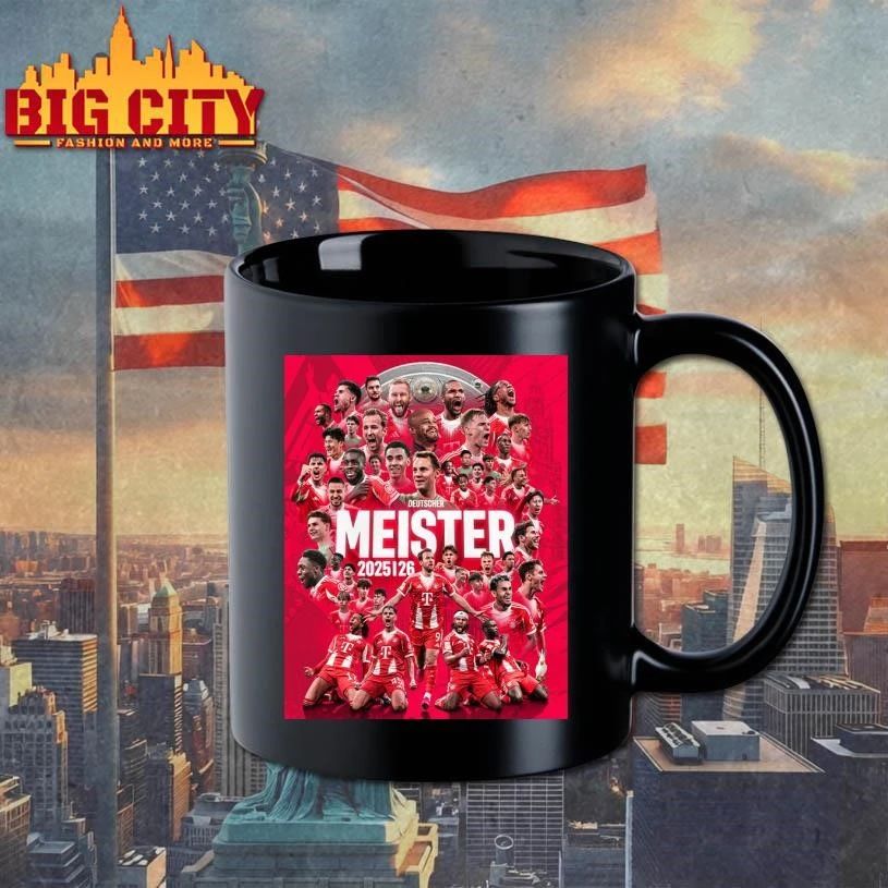 Congrats Bayern Munich Champions Bundesliga 2025 26 Deutscher Meister 2026 Poster Shirt
