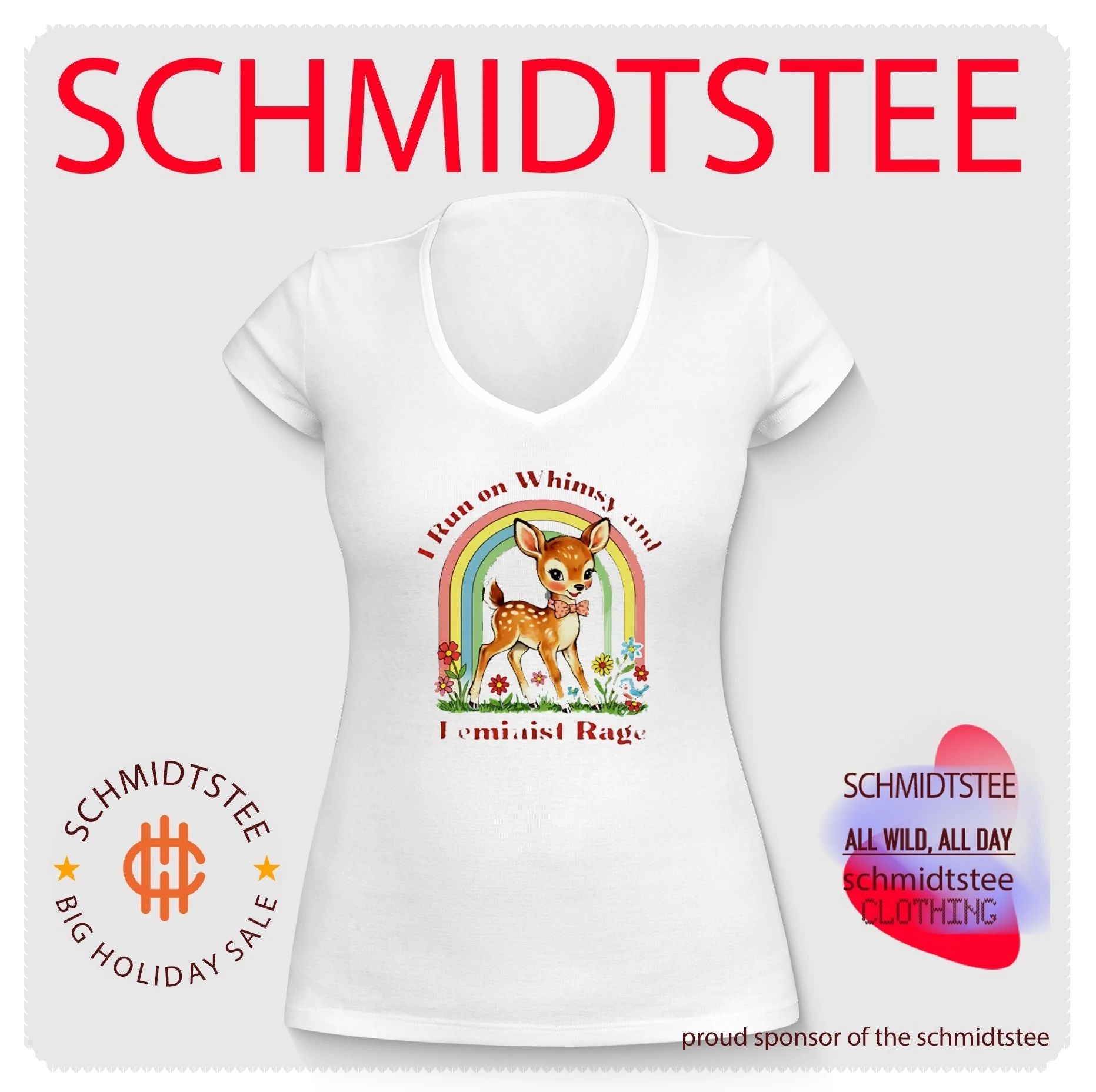 I Run on Whimsy and Feminist Rage whimsical shirt
