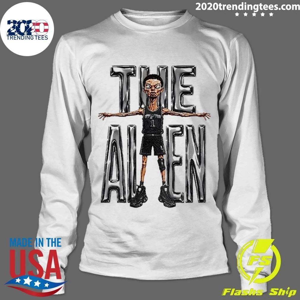 Alien Victor Wembanyama San Antonio Spurs Basketball Wilson Vintage Shirt