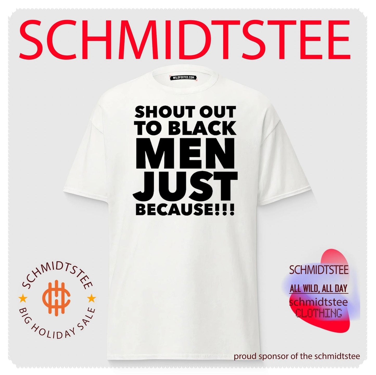 Shout Out to Black Men Just Because Inspirational Quote shirt