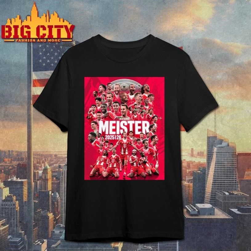 Congrats Bayern Munich Champions Bundesliga 2025 26 Deutscher Meister 2026 Poster Shirt
