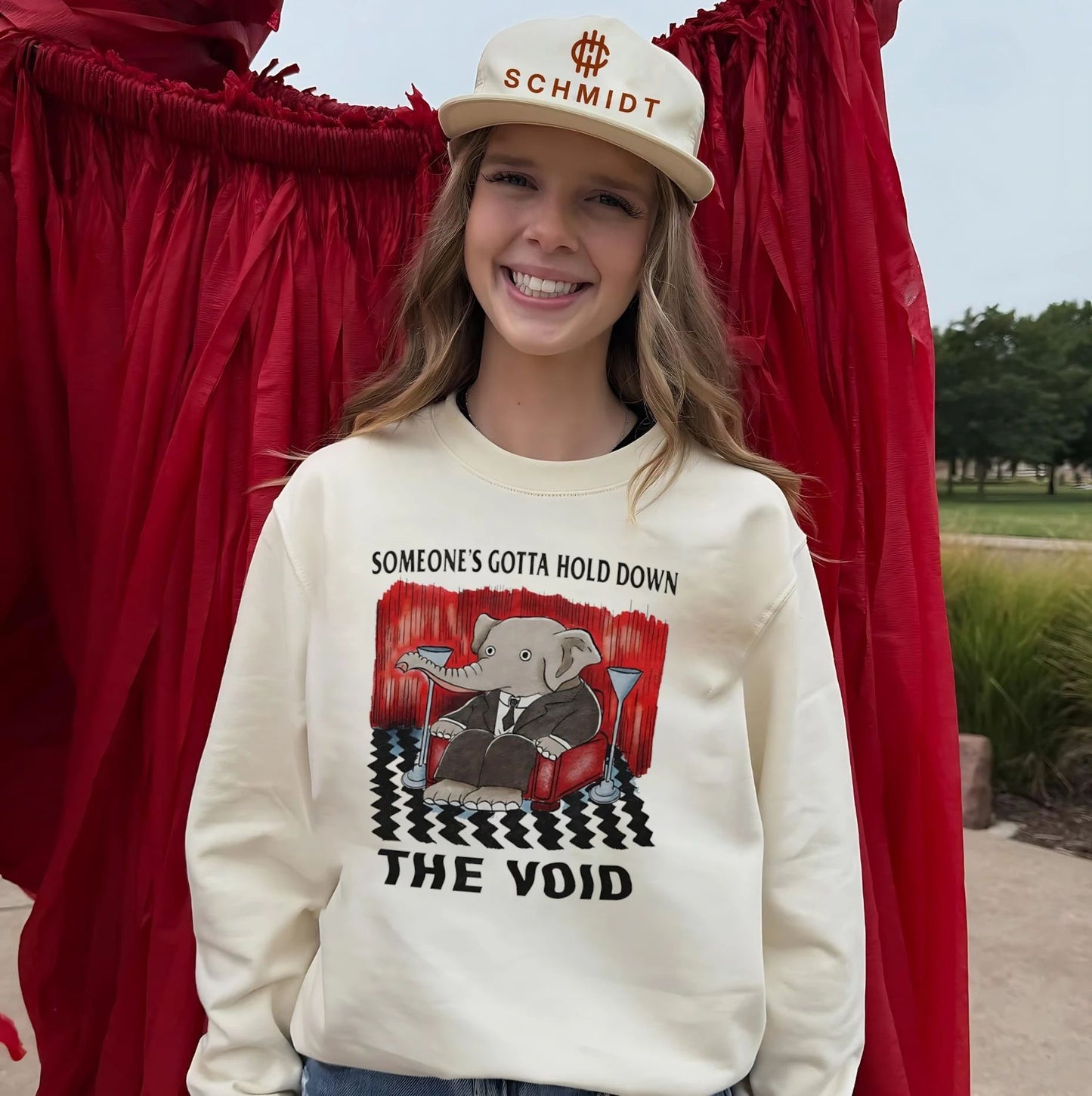 Someone’s Gotta Hold Down the Void Twin Peaks Elephant shirt