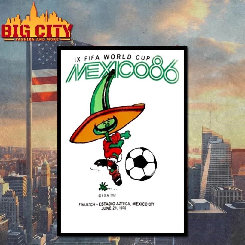 Mexico 86 World Cup Mascot Vintage Shirt