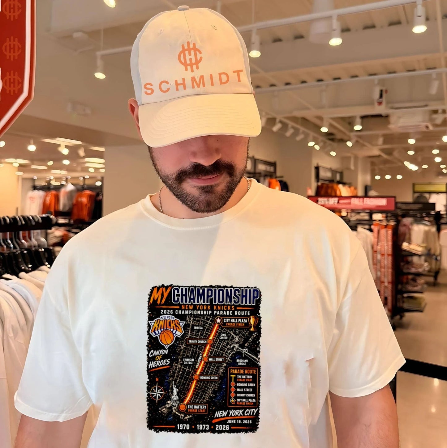 New York Knicks 2026 championship parade route canyon of heroes shirt